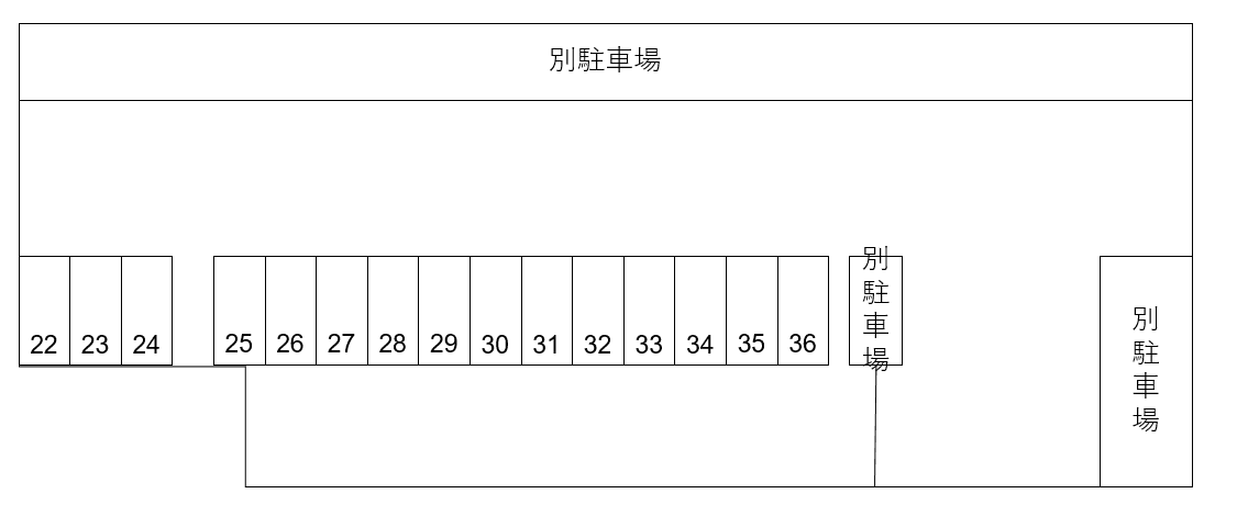 日本ロジテム(株)厚木立体駐車場の駐車配置図