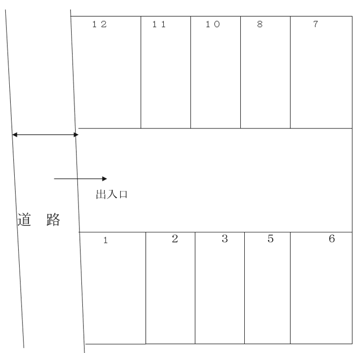 328駐車場の駐車配置図