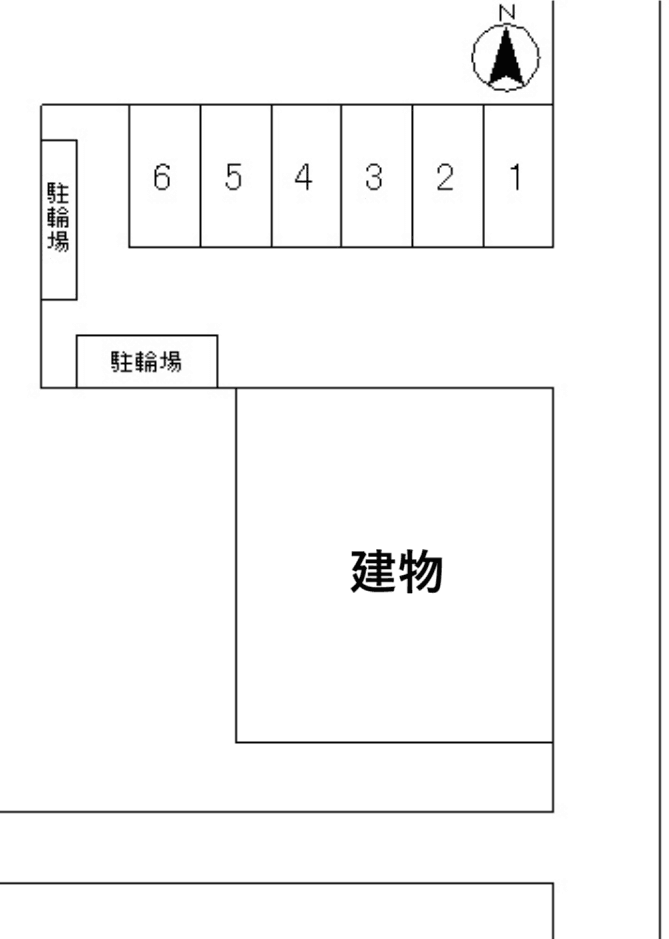 向山駐車場の駐車配置図