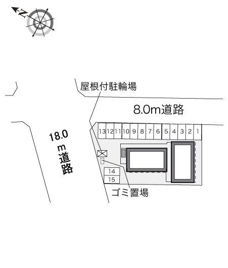 四季(34945)の駐車配置図