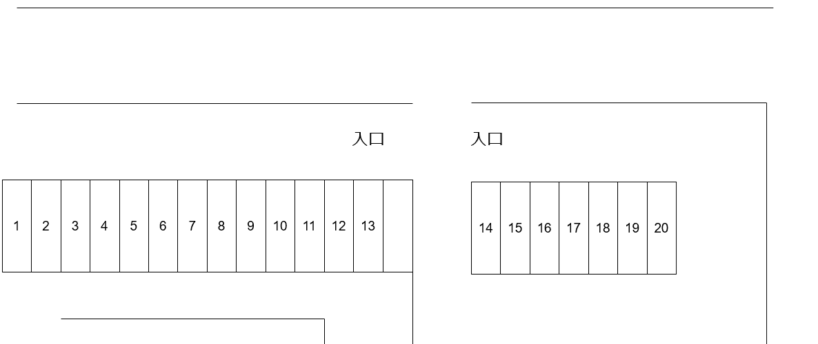 ＳＭ第一駐車場の駐車配置図