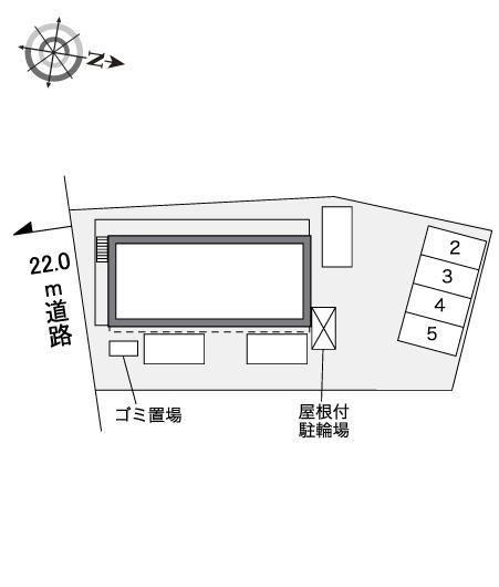 北本本町(30223)の駐車配置図