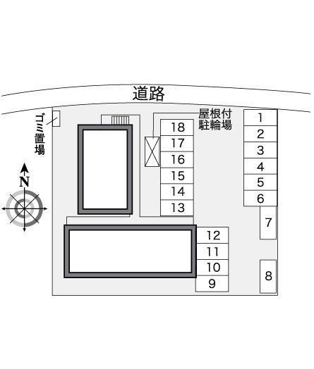 エスポワール(27642)の駐車配置図