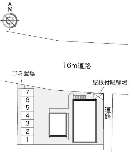 グリーンメゾン(24057)の駐車配置図