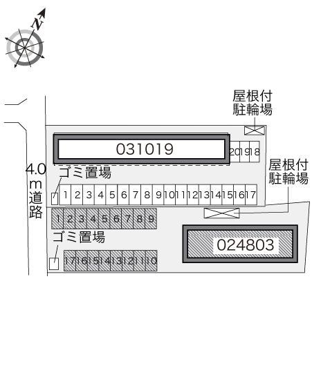 ポラール弐番館(24803)の駐車配置図