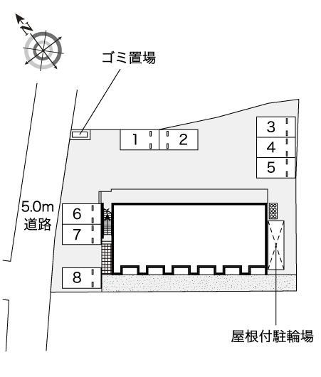 はんなり(53598)の駐車配置図