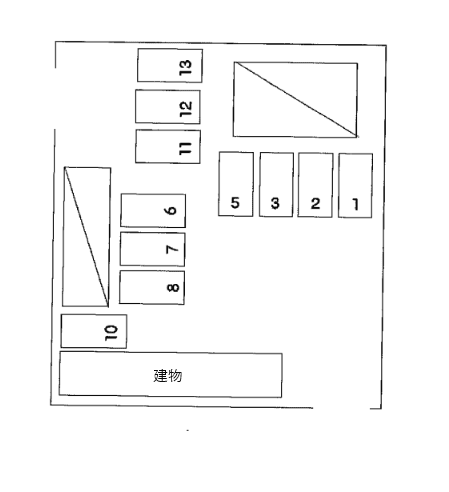 アゼリヤ512駐車場の駐車配置図
