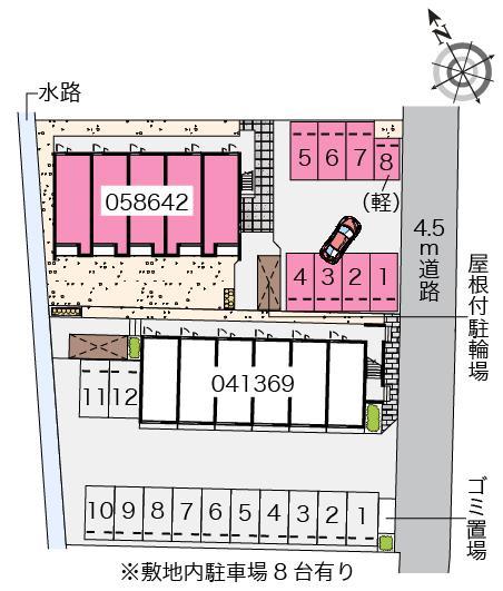 クレイノリバーサイドⅡ(58642)の駐車配置図