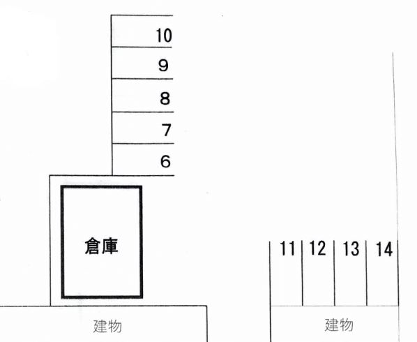 高砂7-12駐車場の駐車配置図
