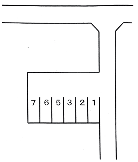 高砂8-24駐車場の駐車配置図