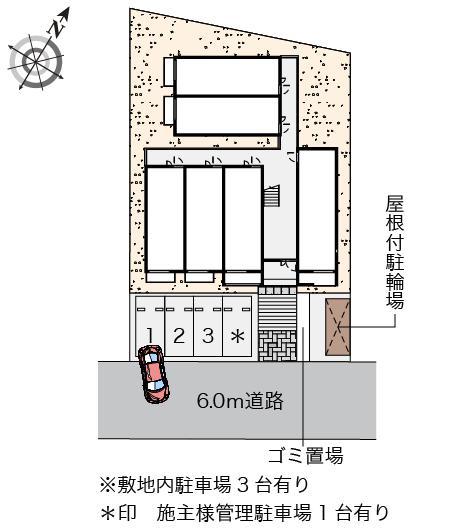 ミランダ光彩ＮＯＲＴＨ(57040)の駐車配置図