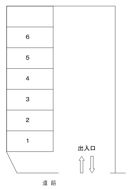 矢之助パーキングの駐車配置図