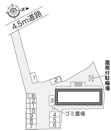 すずな(33343)の駐車配置図