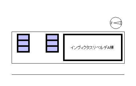 Invictus Rebelde A棟B棟駐車場の駐車配置図
