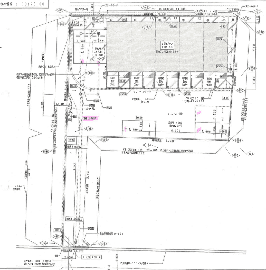 アドバンス小池の駐車配置図