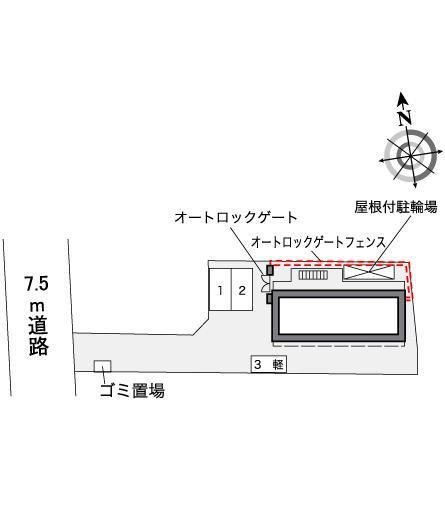 レジデンス恵(36326)の駐車配置図