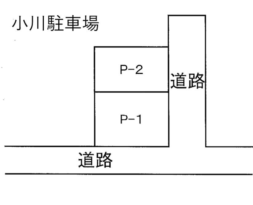 小川駐車場の駐車配置図