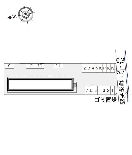 由良(17810)の駐車配置図