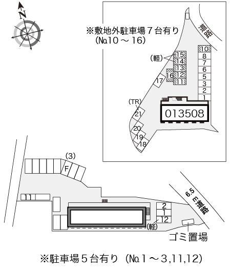 須磨の森アネックス(17606)の駐車配置図