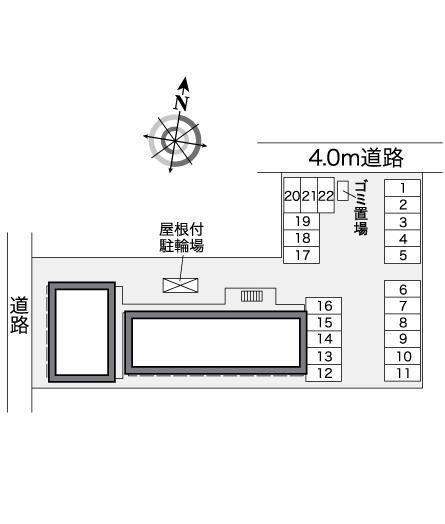 エクシード塩浜(27021)の駐車配置図