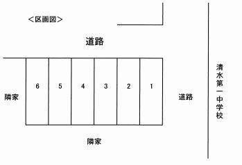 宮代町駐車場の駐車配置図