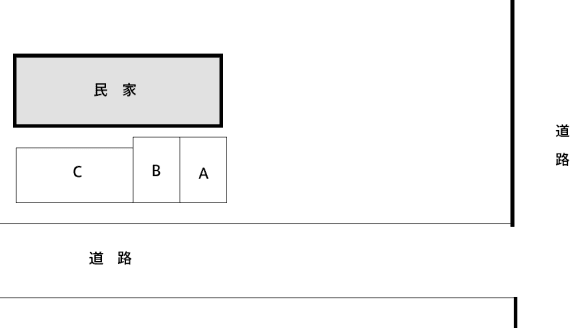 彦坂駐車場の駐車配置図