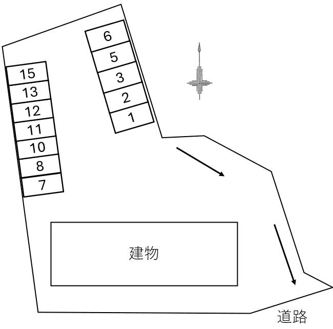サニーコートの駐車配置図