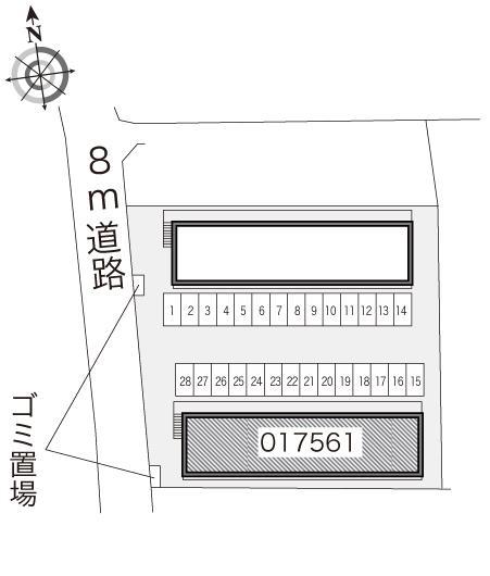 さくらＡ(17561)の駐車配置図