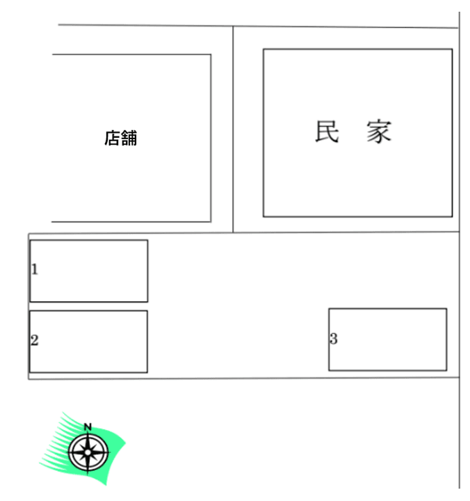 下和田　駐車場の駐車配置図