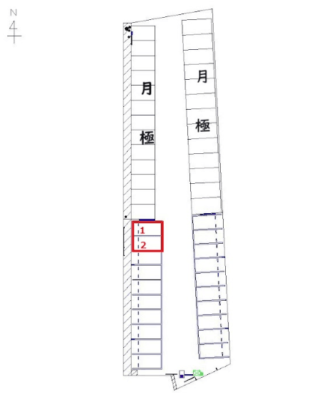 千葉旭駅前第１の駐車配置図