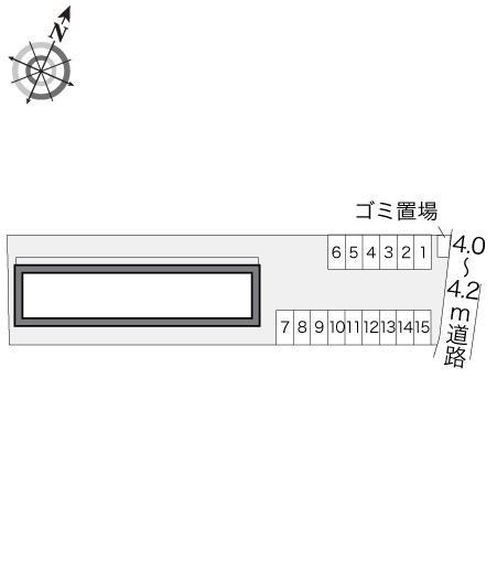 ボヌール(20586)の駐車配置図
