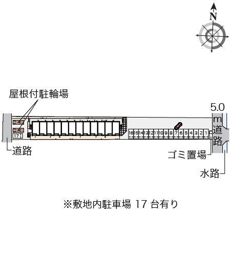 クレイノメイプル西大寺(56342)の駐車配置図