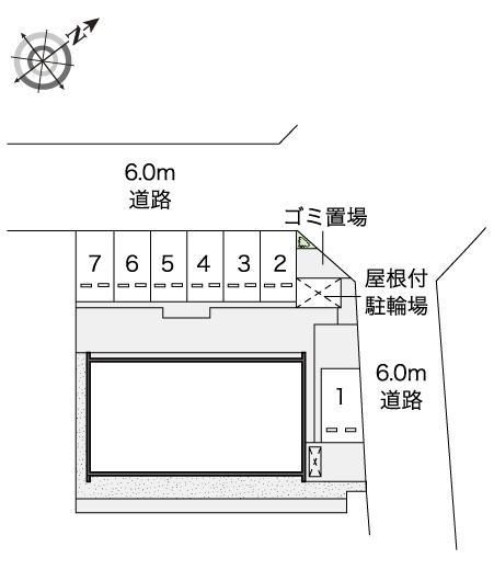ラバーズ　Ⅲ(42993)の駐車配置図