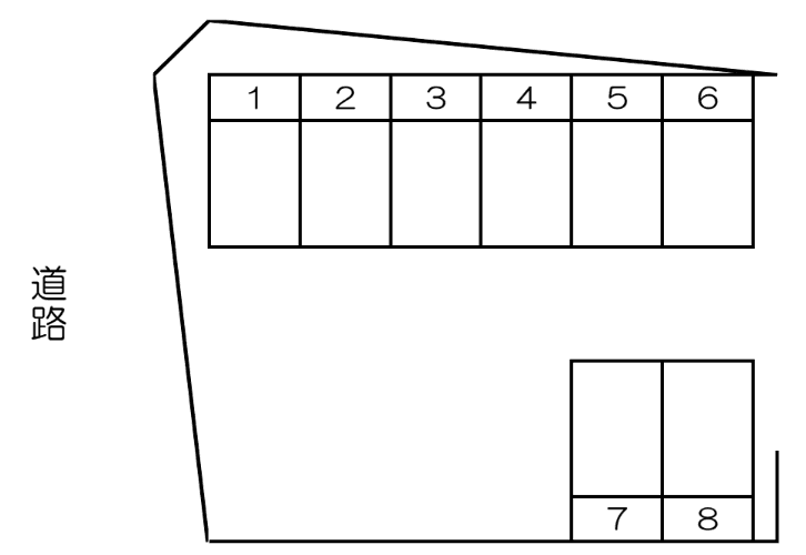 ガーデンパーキングの駐車配置図