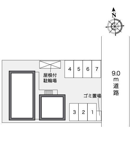 フラワーヒル　Ⅱ(25946)の駐車配置図