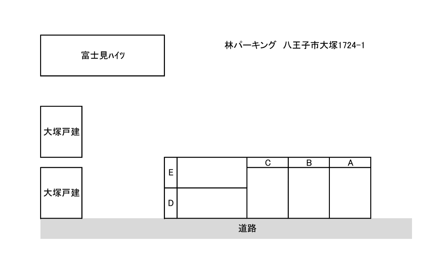 林ﾊﾟｰｷﾝｸﾞの駐車配置図