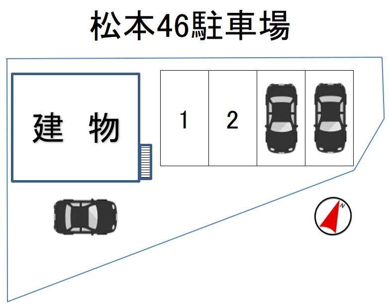 松本46駐車場の駐車配置図