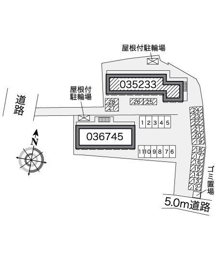 アサミズⅠ(35233)の駐車配置図