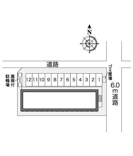 城西(26140)の駐車配置図