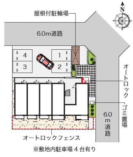 ミランダＫＥＥＰ　ＮＥＸＴⅡ(56891)の駐車配置図