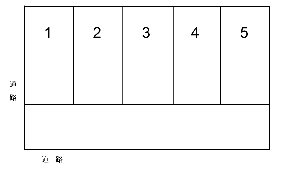 旭台駐車場の駐車配置図