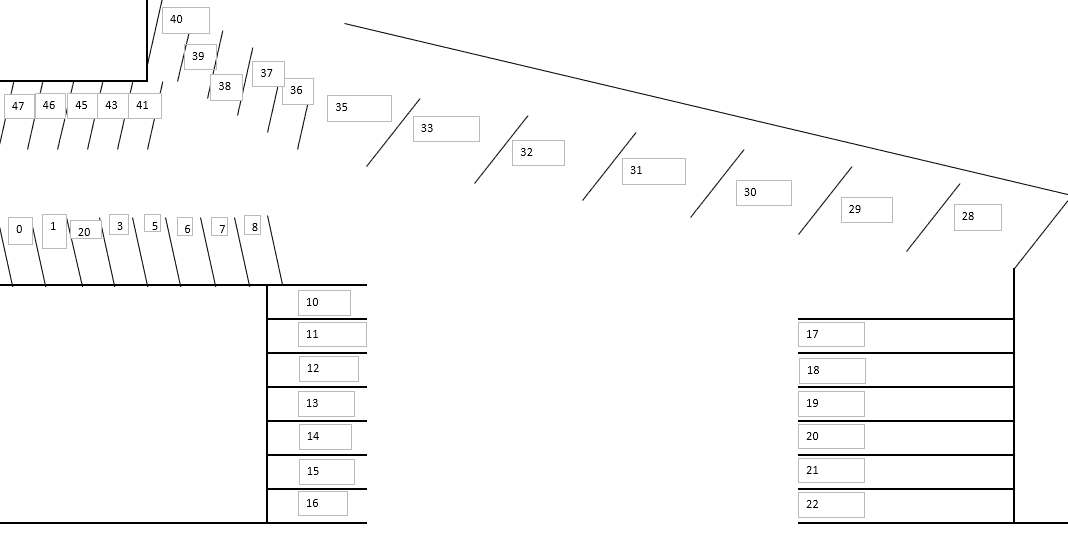 神戸1丁目763番駐車場の駐車配置図