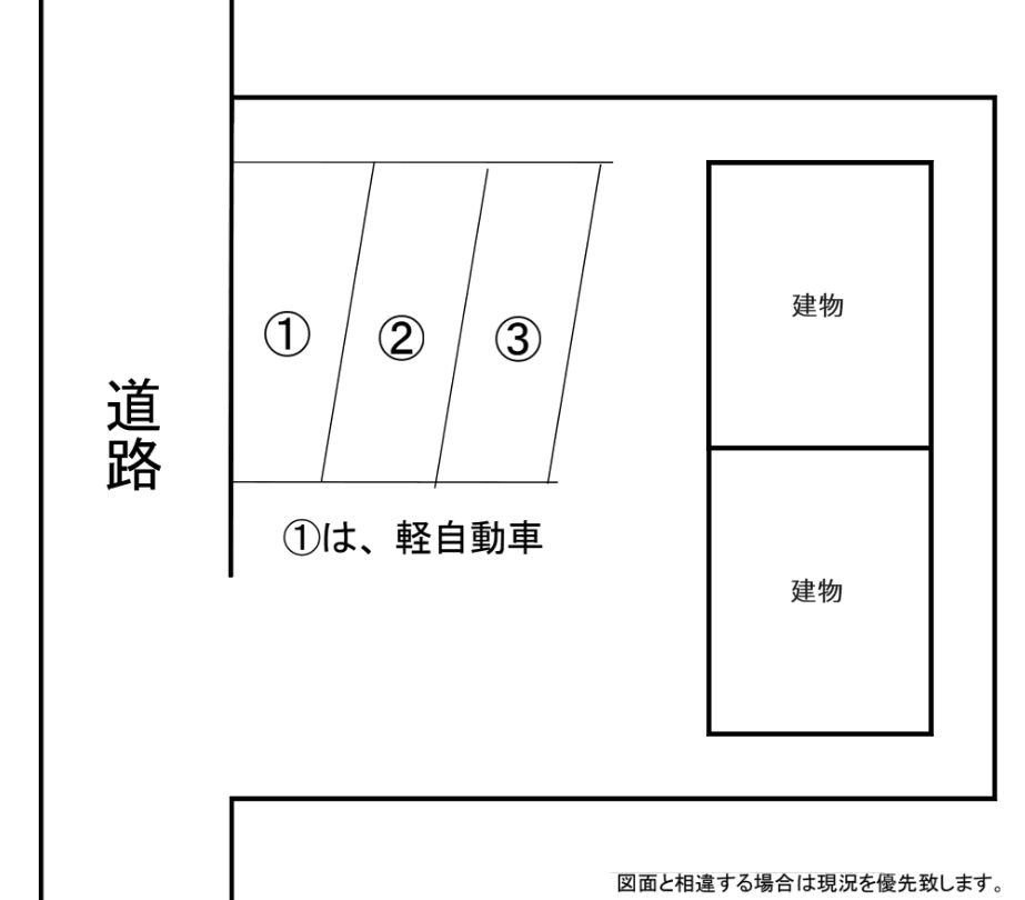 セフィール国立西駐車場の駐車配置図