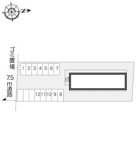 マーガレット(16517)の駐車配置図