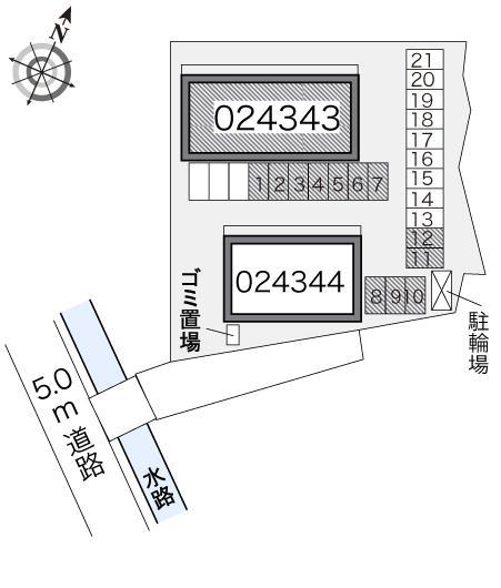 アバンセＢ(24343)の駐車配置図