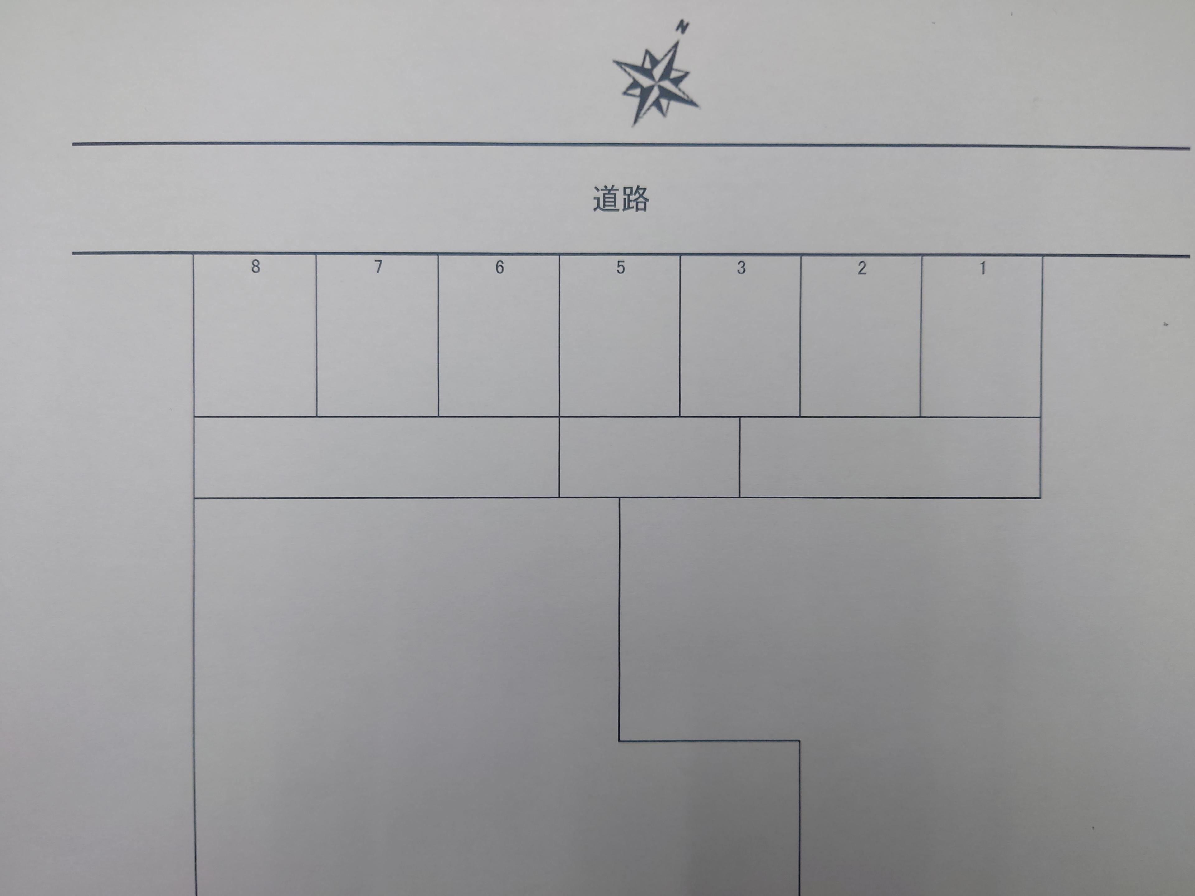 宮脇駐車場の駐車配置図