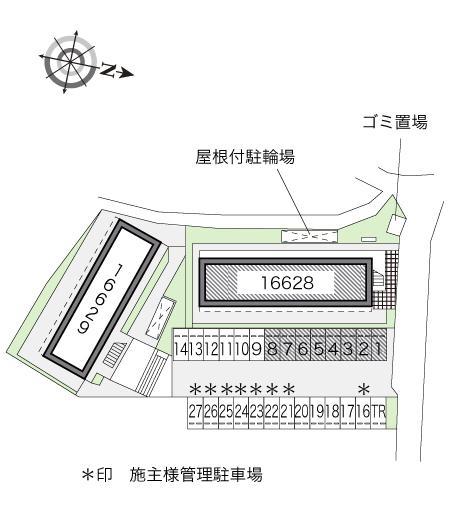 アヴニールＡ(16628)の駐車配置図
