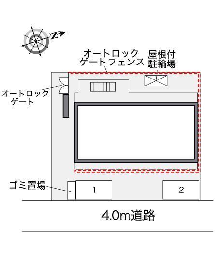 ハヅキ栄町(37386)の駐車配置図