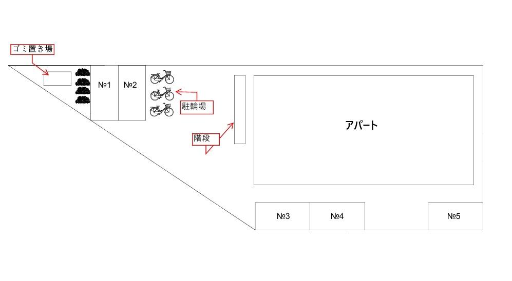 田喜野井4丁目駐車場の駐車配置図