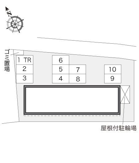 フローラＫ(14286)の駐車配置図
